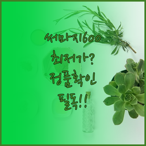 써마지 FLX 600샷 가격 및 정품..