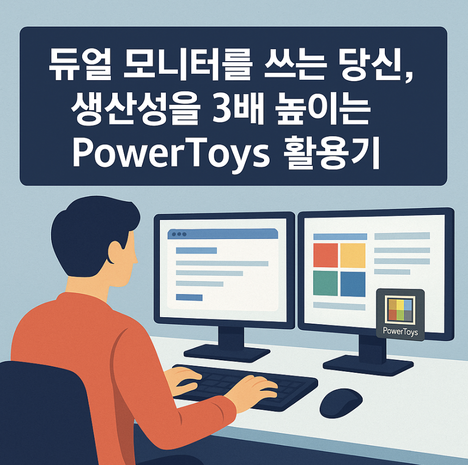 듀얼 모니터를 쓰는 당신, 생산성을 3배 높이는 PowerToys 활용기