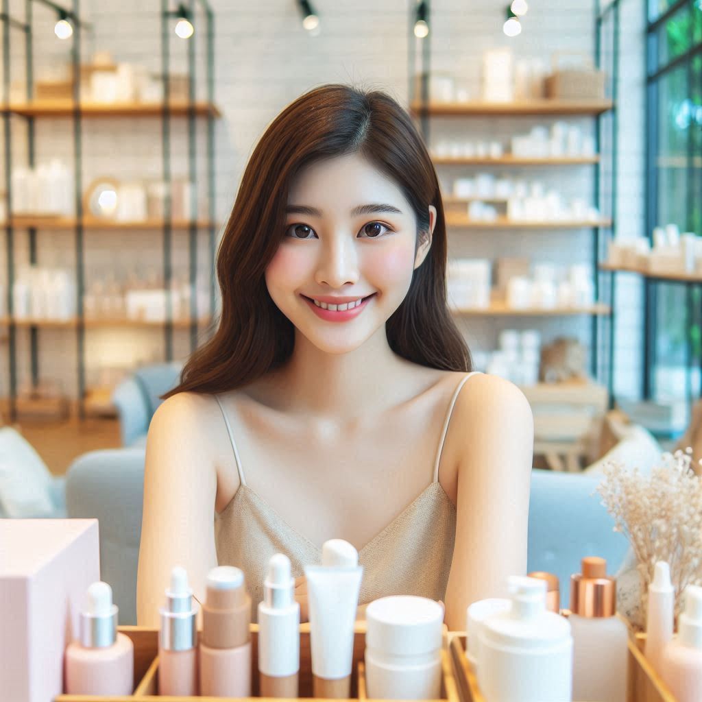 피부,체형관리 샵 배경