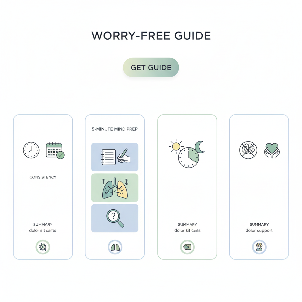 걱정 많은 성격, 15분만에 바꾸는 법