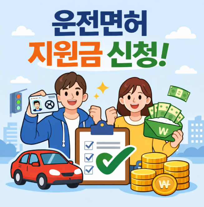 운전면허 지원금 신청
