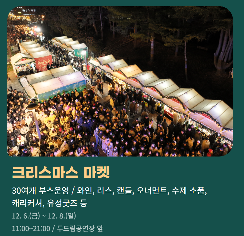 유성온천 크리스마스 축제