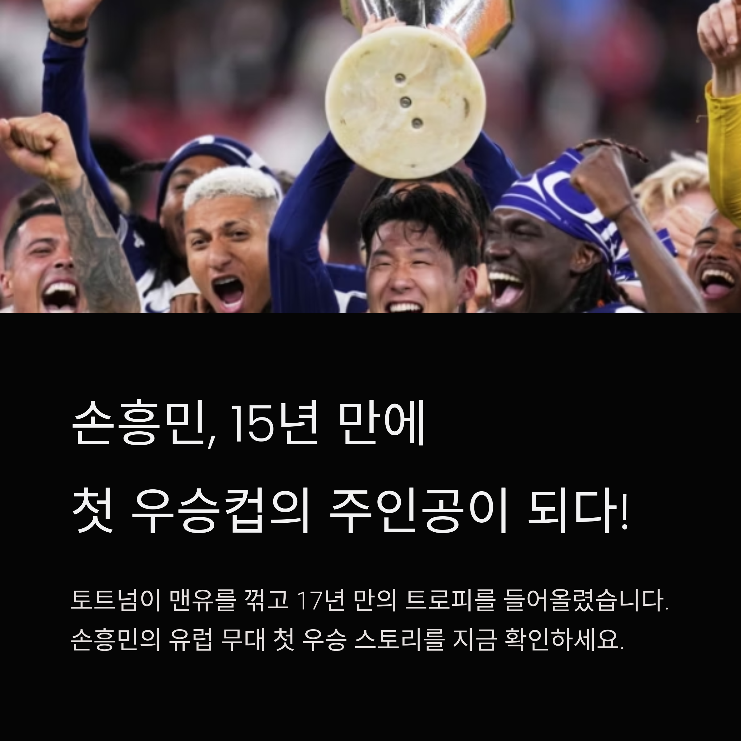 손흥민우승