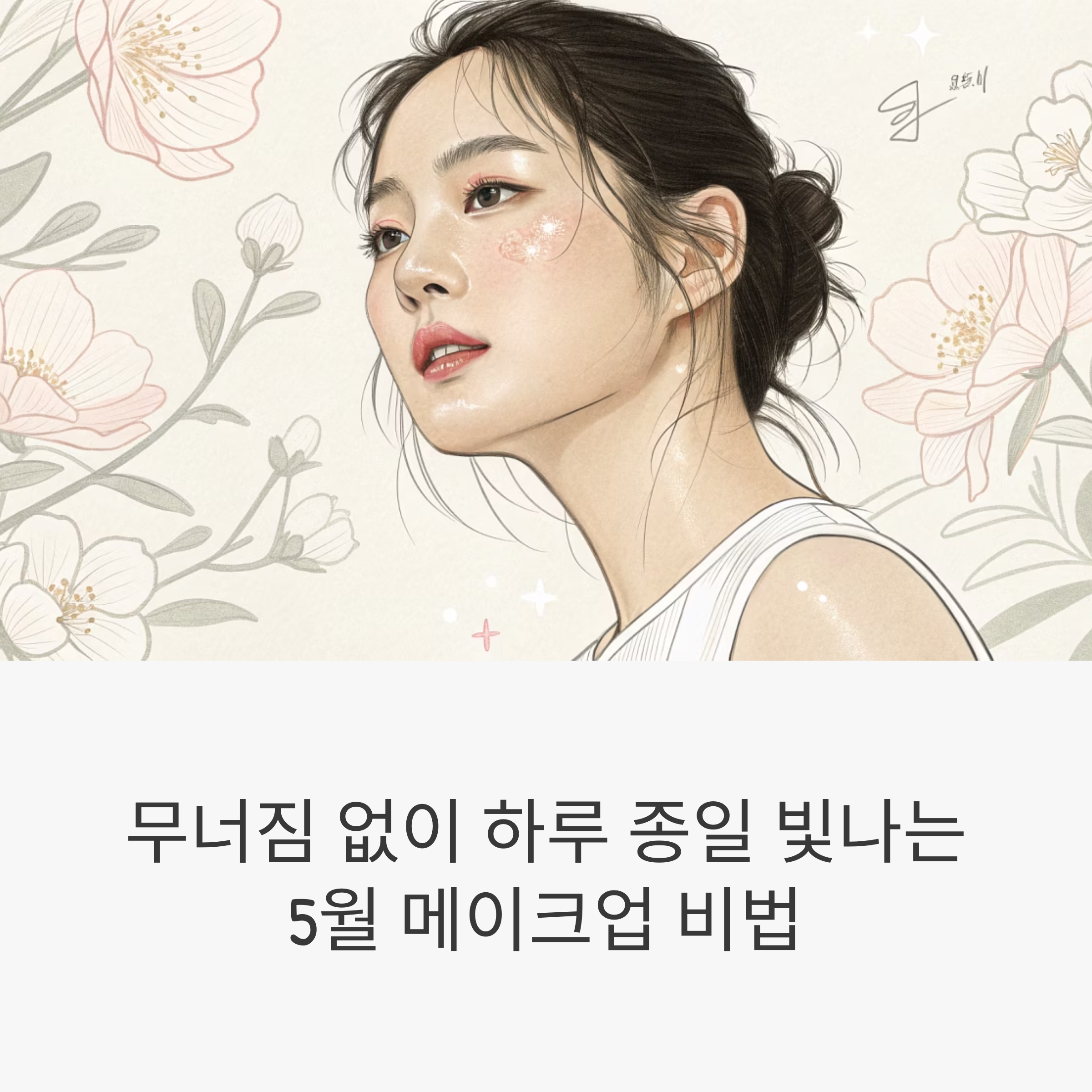 무너짐 없이 빛나는 5월 데일리 메이크업 루틴
