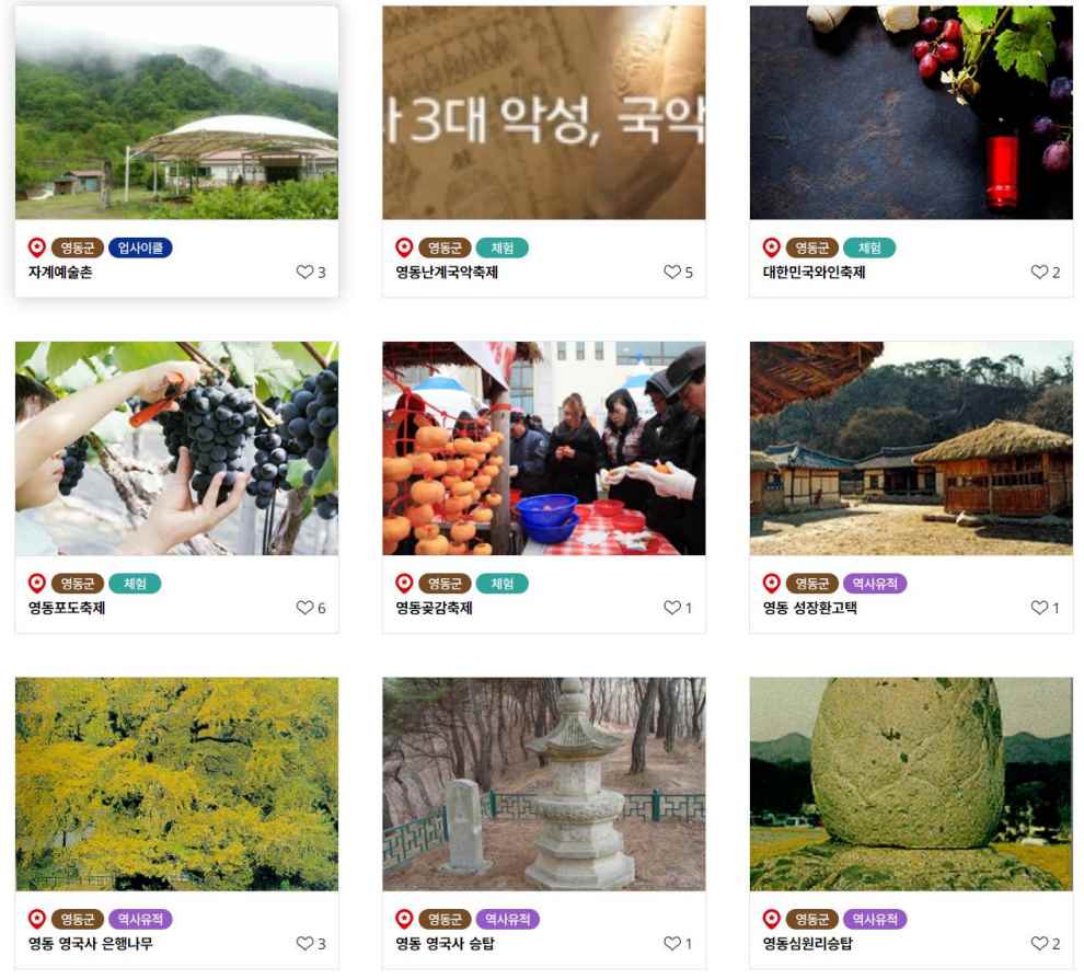 영동포도축제 기본정보