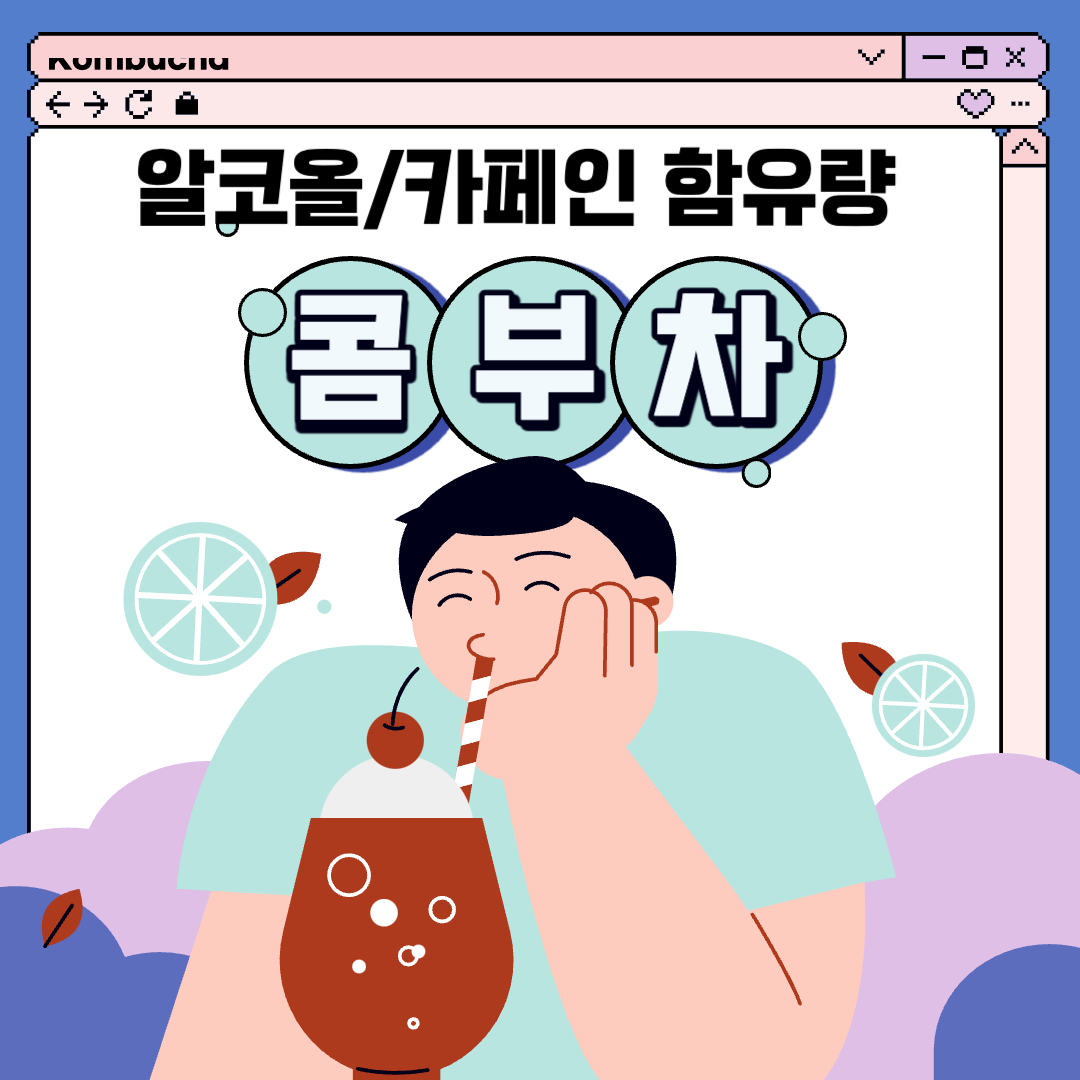 콤부차 카페인, 콤부차 알콜함유량