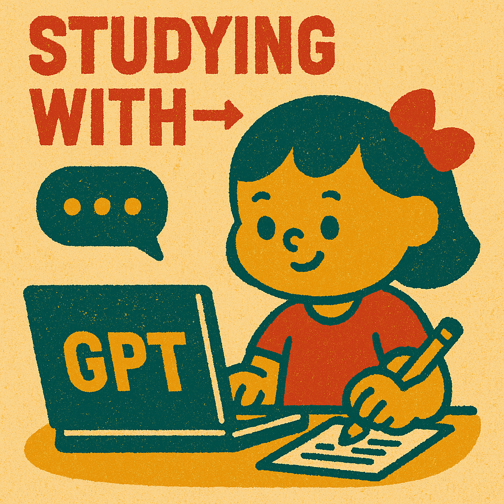 GPT로 공부하는 모습입니다.