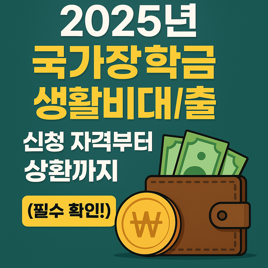 2025년 국가장학금 생활비대출