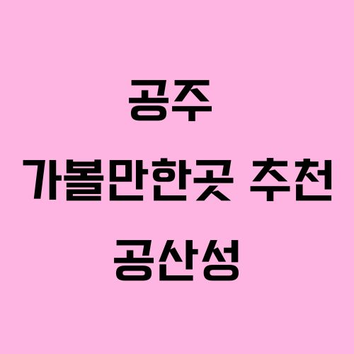 공주 가볼만한곳 추천|공산성에서 만나는 역사와 절경