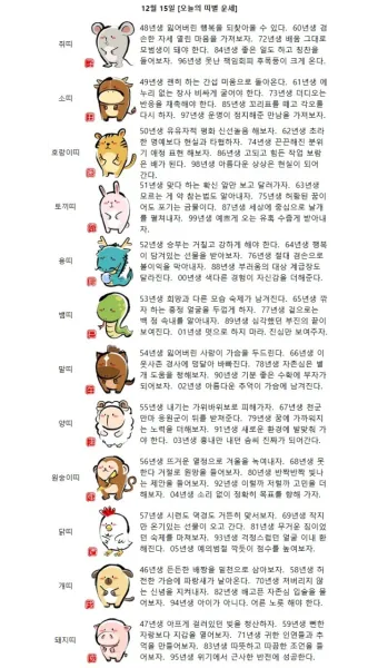 2025 띠별 운세 대박 띠 삼재띠 좋은 띠_15