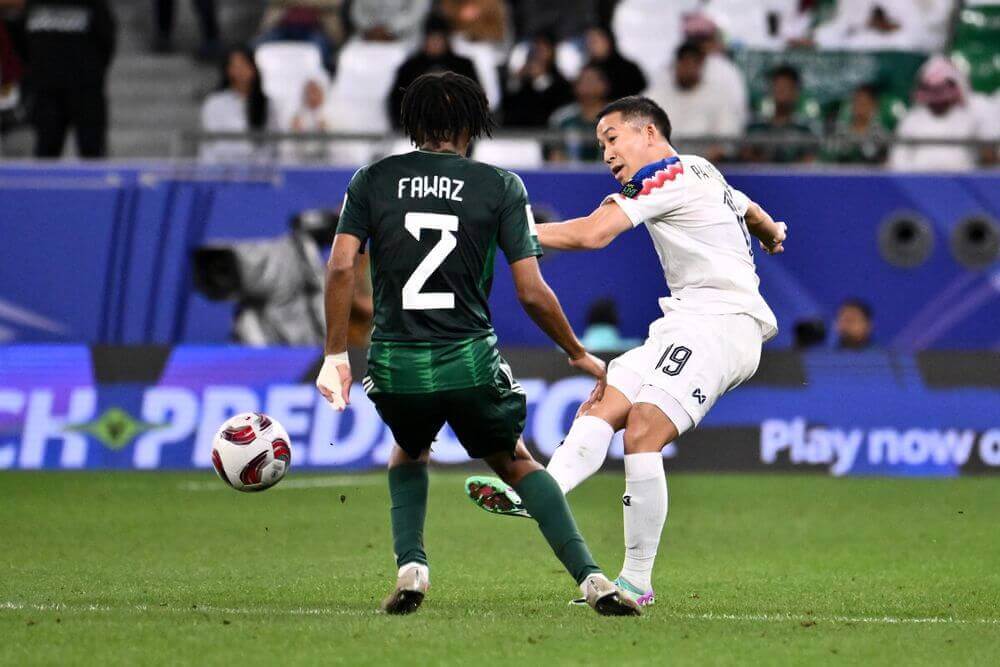 사우디와 태국 축구경기 모습