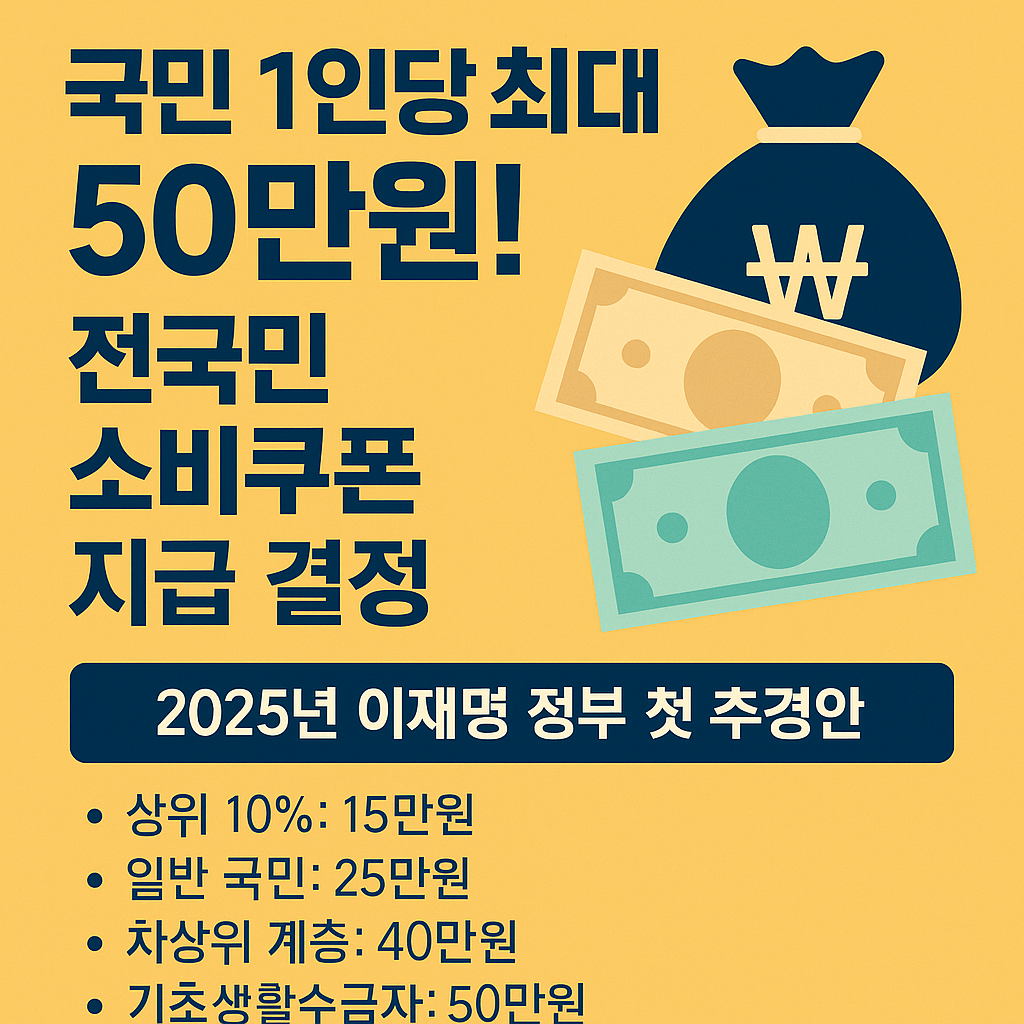 2025년 전국민소비쿠폰, 민생회복지원금, 지역화폐, 재난지원금, 지역사랑상품권