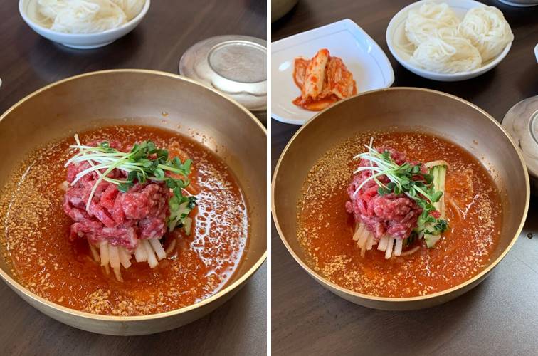 한우육회물회