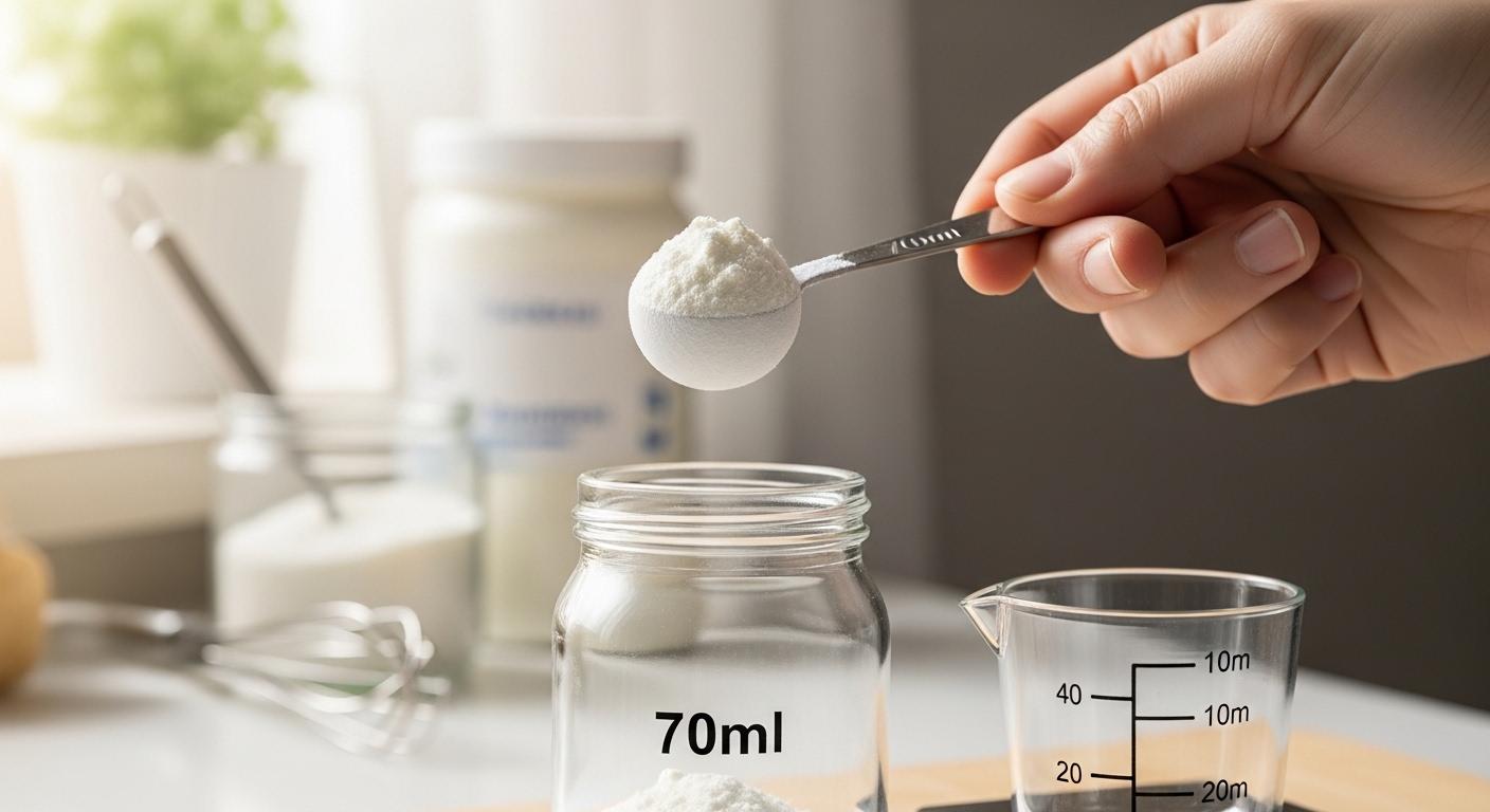 분유 70ml 타는방법