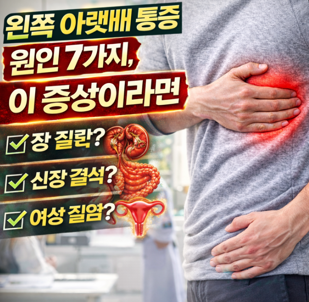 왼쪽 아랫배 통증 원인