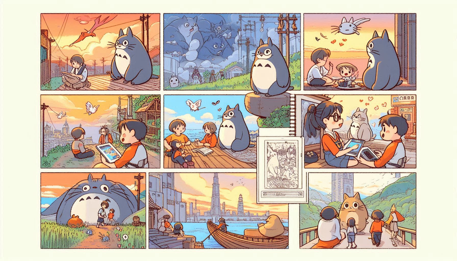 지브리 스타일 이미지