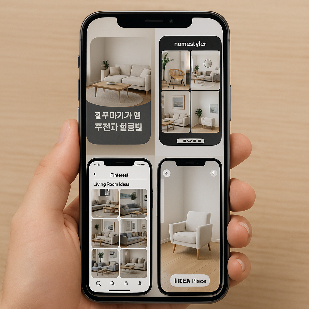 집꾸미기 앱 활용