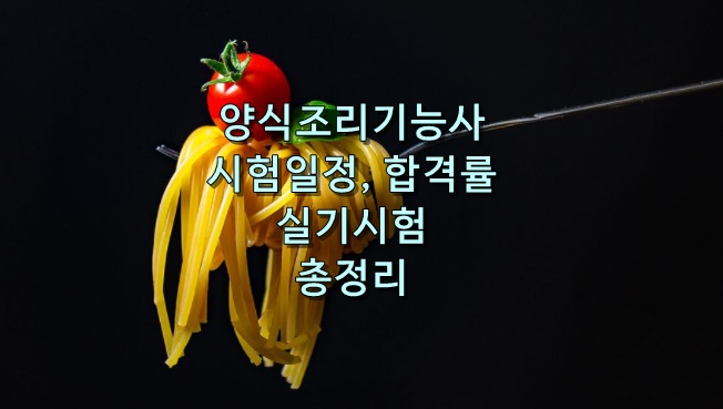 양식조리기능사