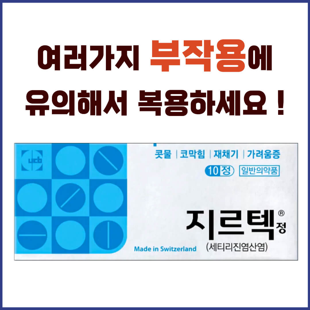 지르텍정 부작용