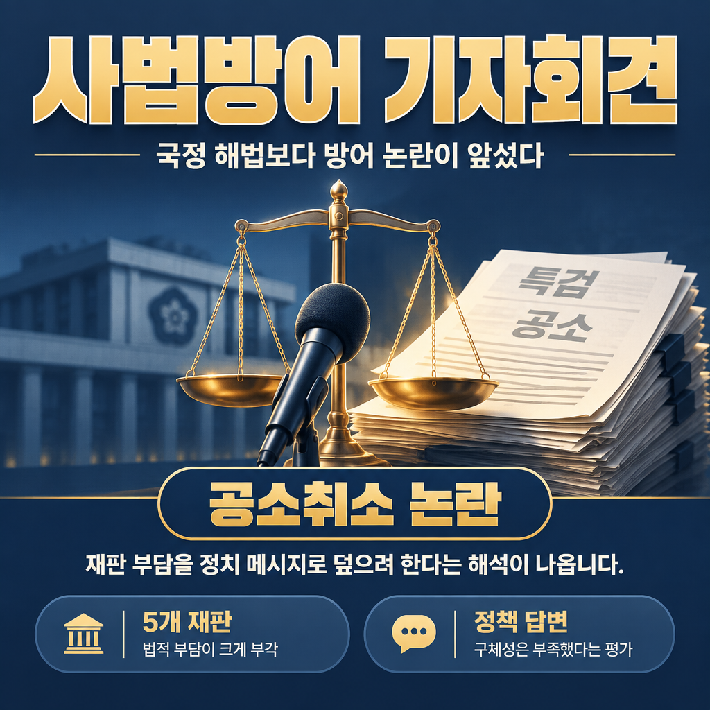 사법방어 기자회견