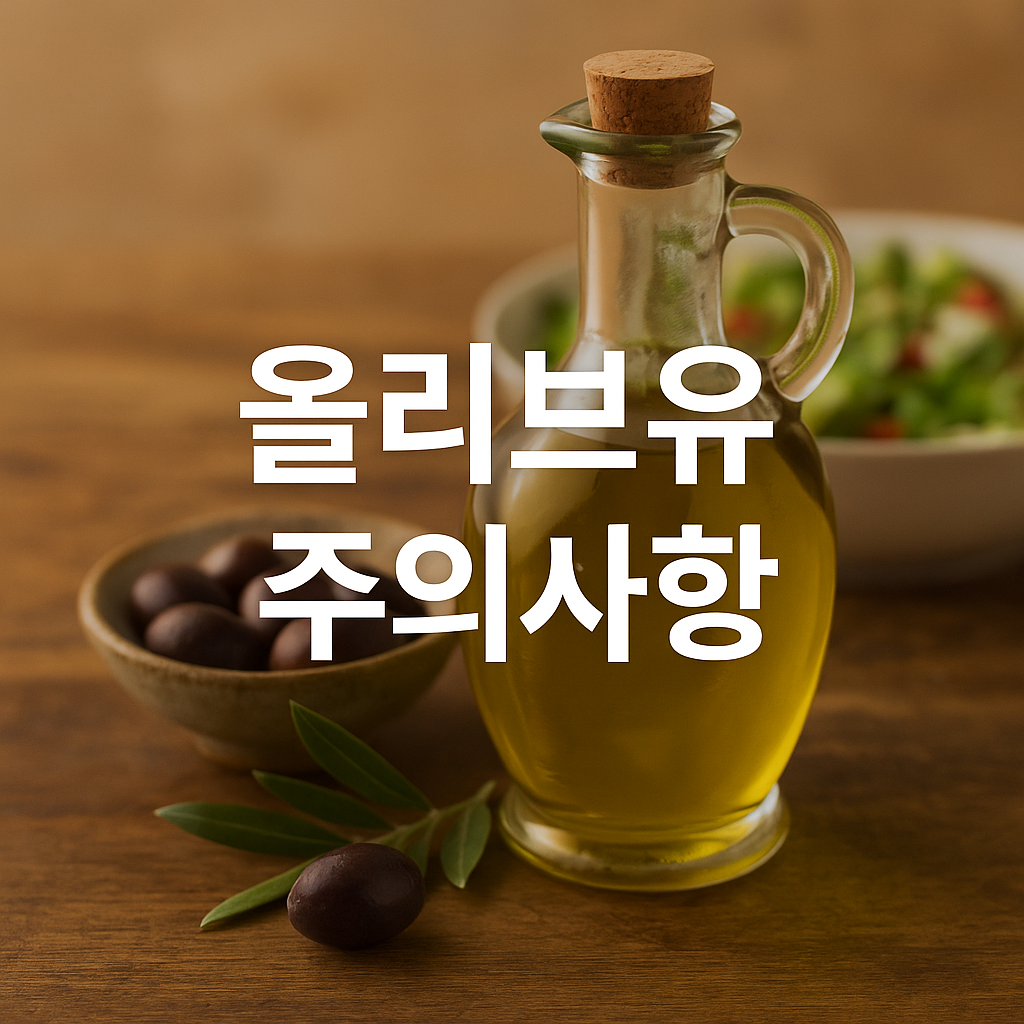 암환자 공복에 올리브유 주의사항
