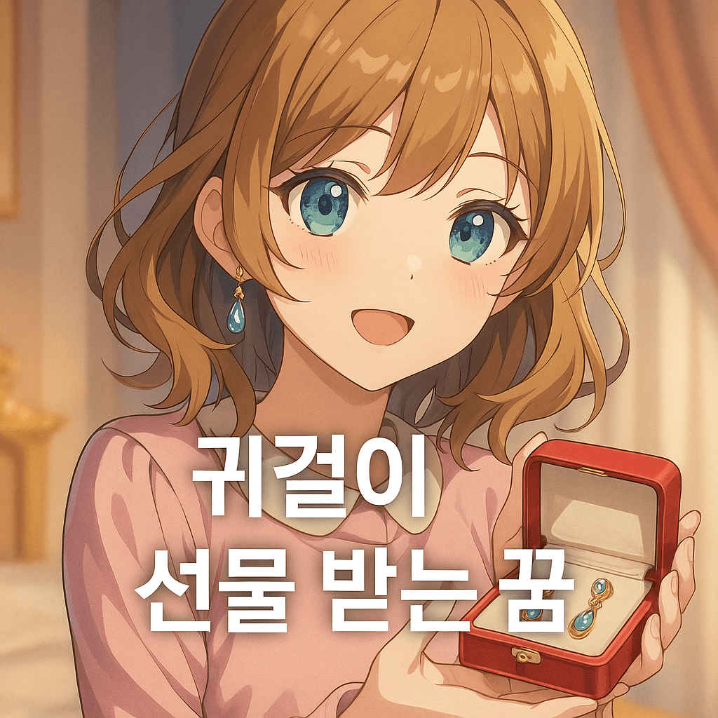 귀걸이 선물 받는 꿈 해몽