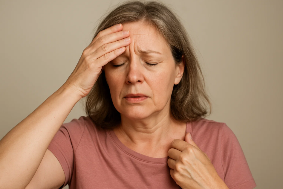 갱년기 여성 사진