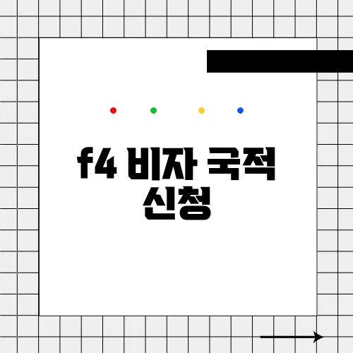 f4 비자 국적 신청