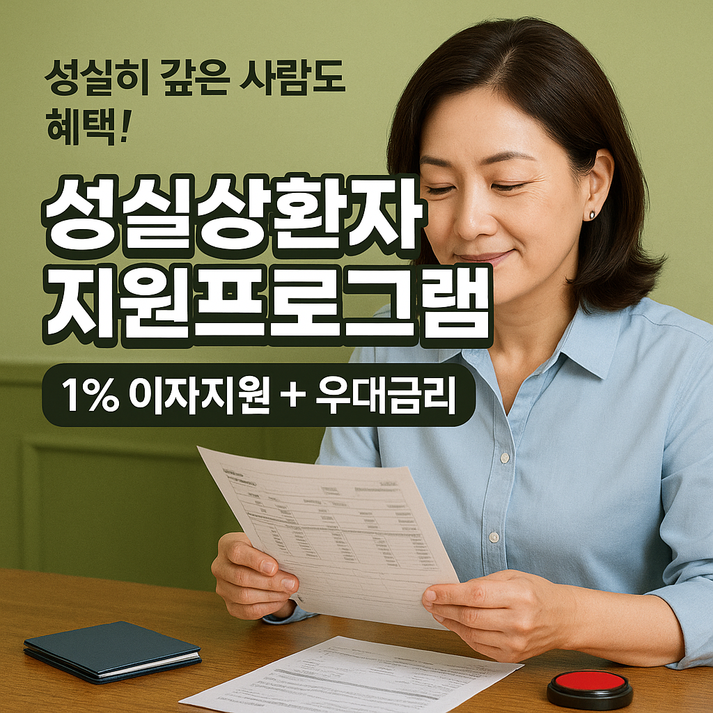 성실히 갚은 사람도 혜택! 성실상환자 지원프로그램