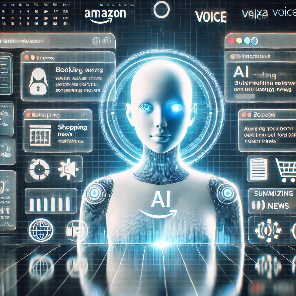 웹 브라우저에서 작동 중인 아마존 AI 에이전트 노바 액트의 시각화