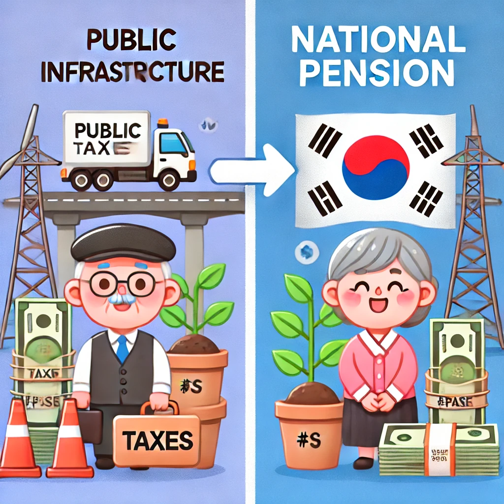 세금과 국민연금의 차이점