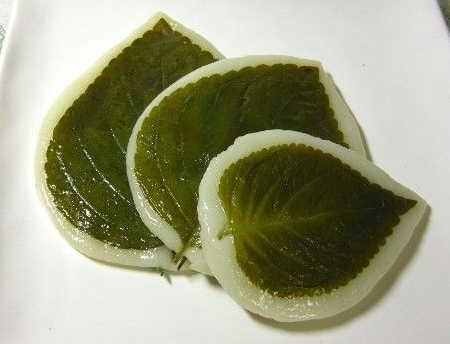 한국의 떡 종류 깻잎떡