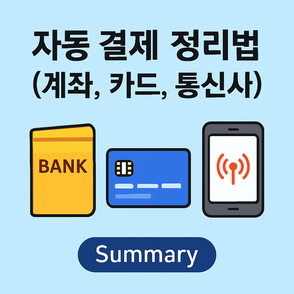 자동 결제, 정리하지 않으면 '눈먼 돈'이 됩니다