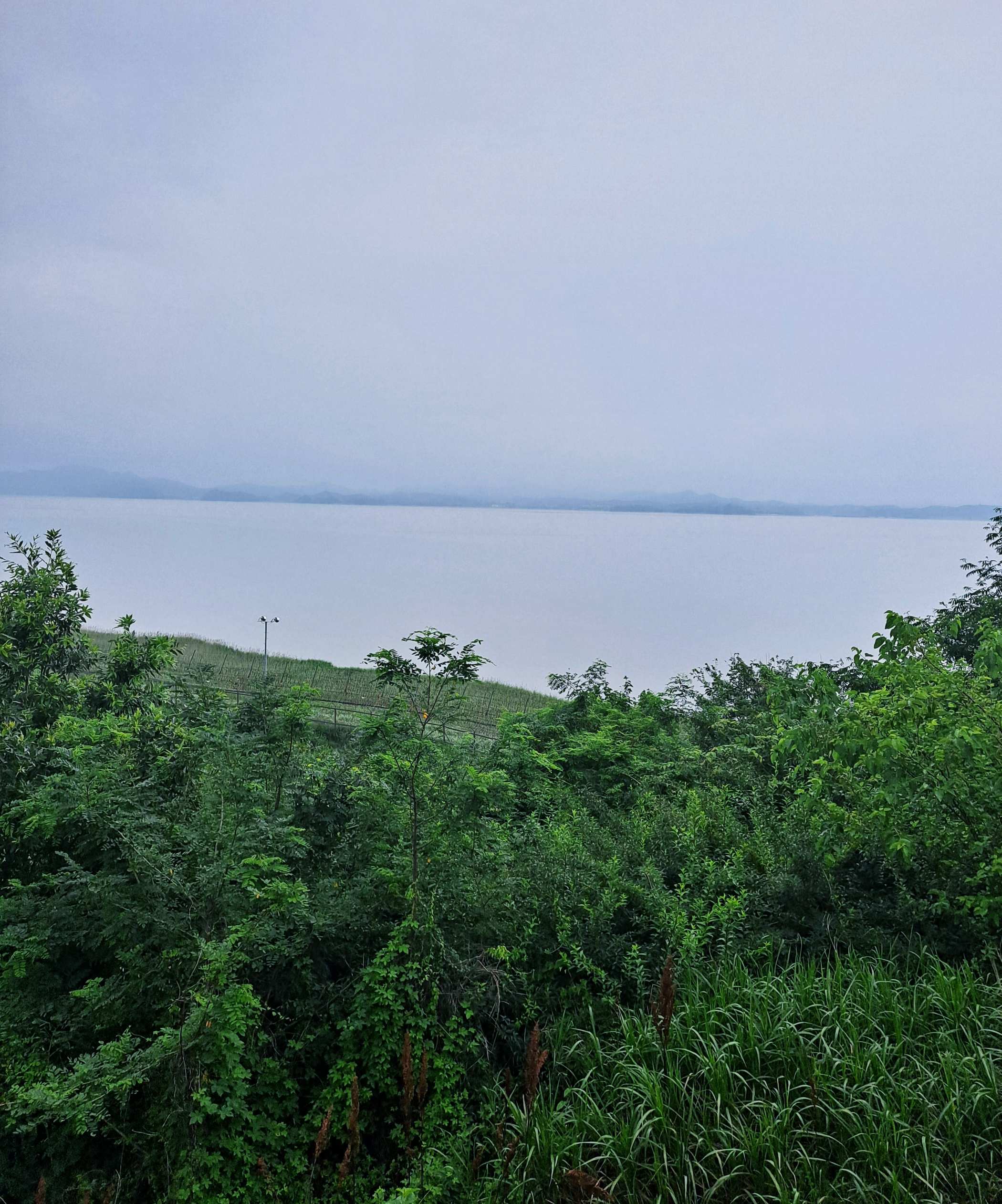 월곶돈대 바깥 바다배경