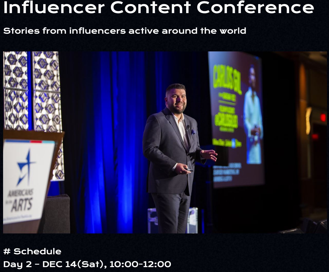 글로벌인플루언서엑스포 2024의 주요 프로그램 및 일정 Day 2 - Influencer Content Conference