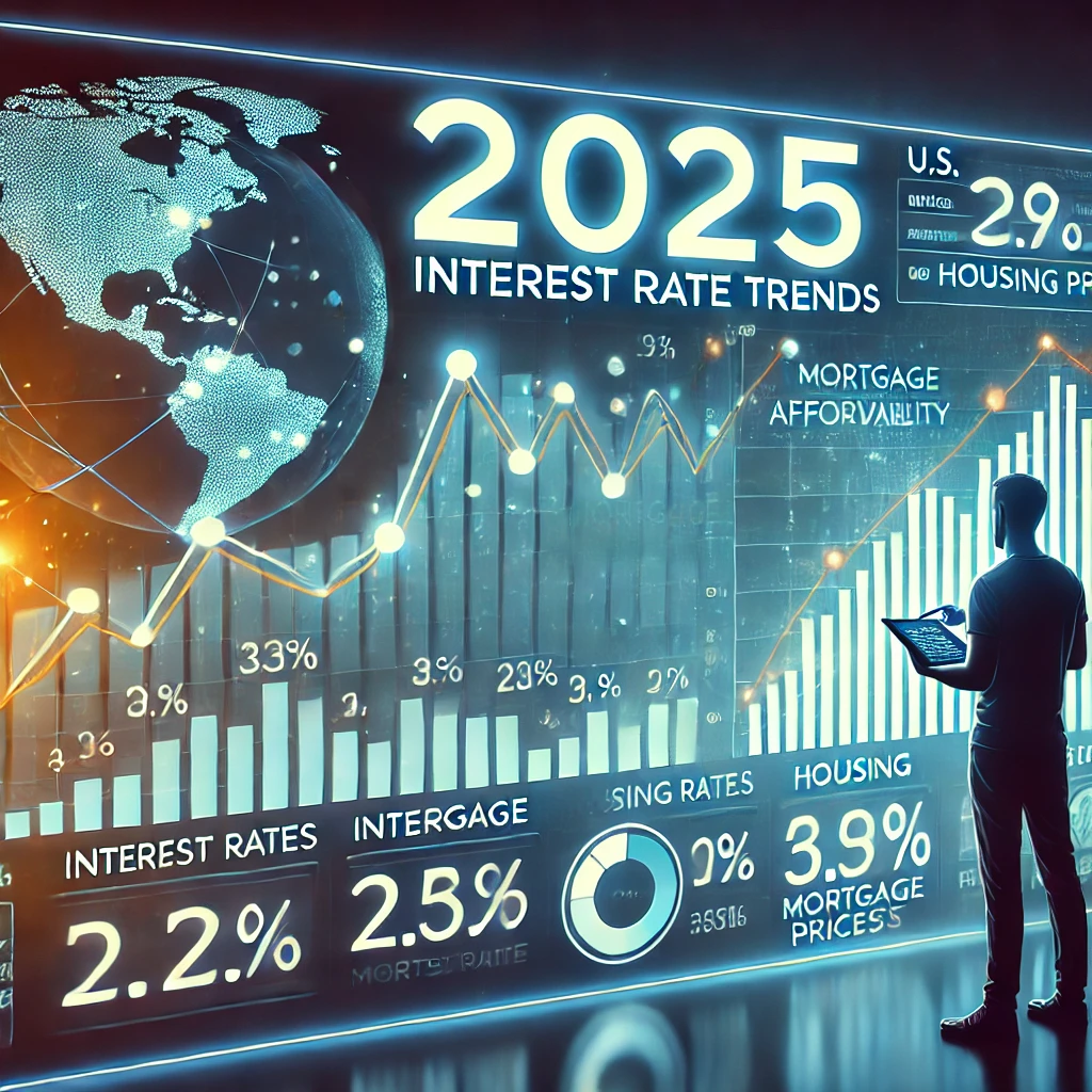 2025년 미국 부동산 시장 전망: 금리, 정책, 시장 동향을 분석하는 투자자.
