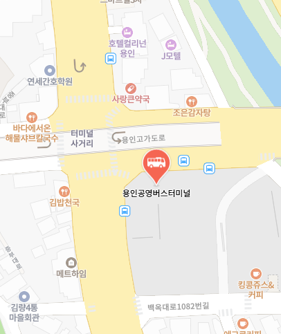 용인버스터미널 위치
