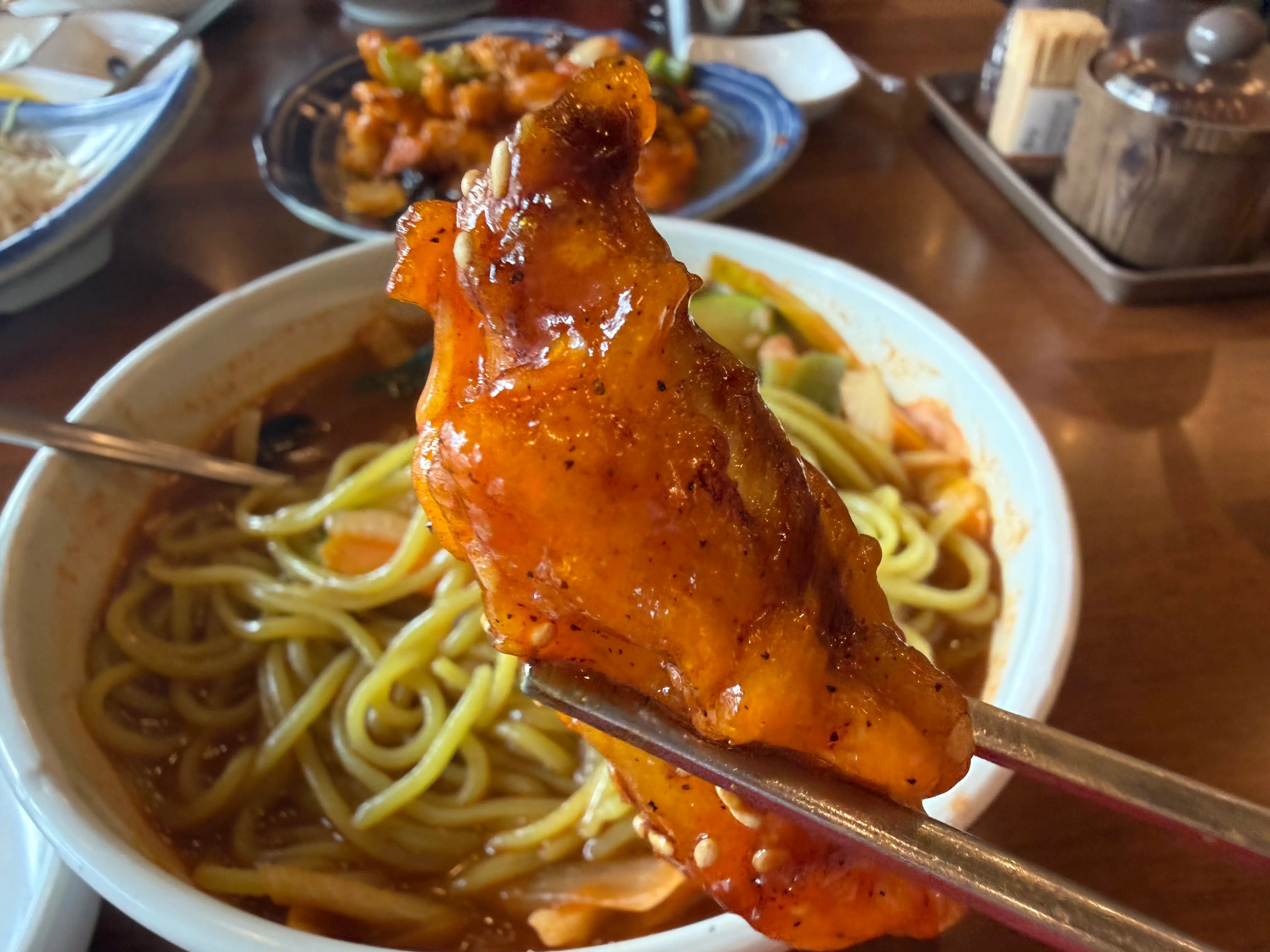 앙헬레스 용천각 짬뽕과 깐풍기