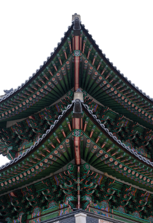 경복궁의 아름다운 지붕