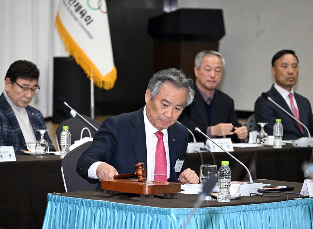 대한체육회 임시대의원총회 사진 이기흥 회장