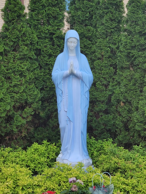 인천 부평4동성당 성모동산 성모상 사진