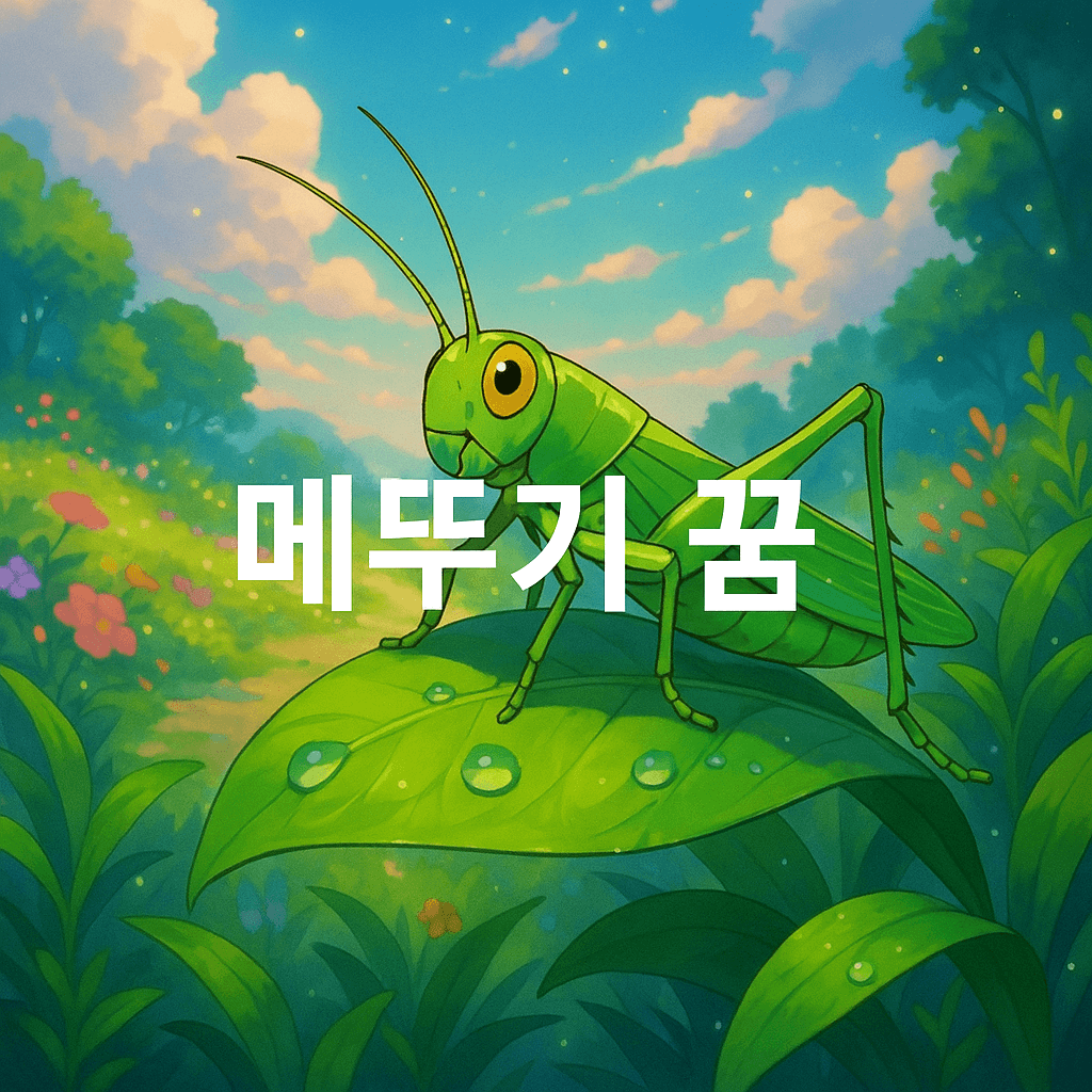 메뚜기 꿈 해몽