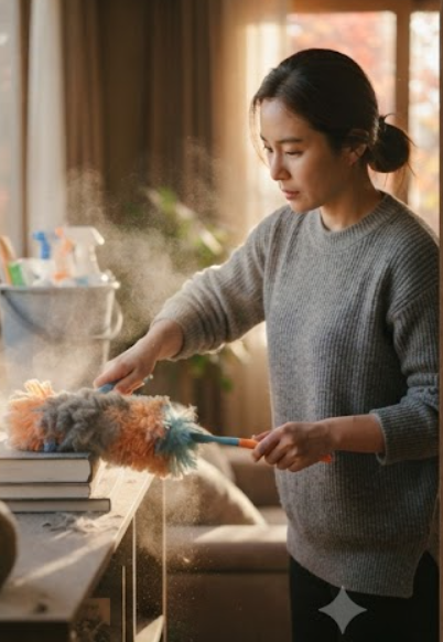가을철 집안에 먼지가 많이 쌓이는 이유와 줄이는 방법