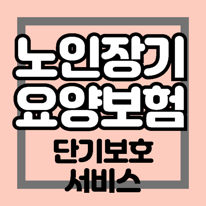 노인장기요양보험 단기보호 서비스 내용 이용기간 기관 알아보기