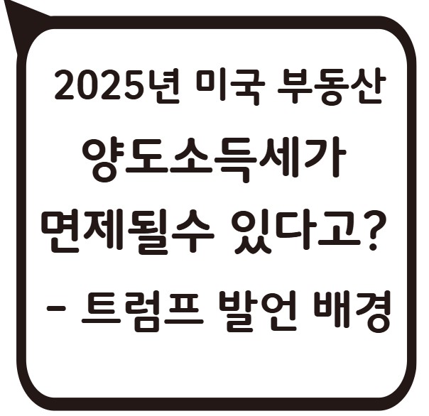 썸네일- 양도소득세 면제 발언
