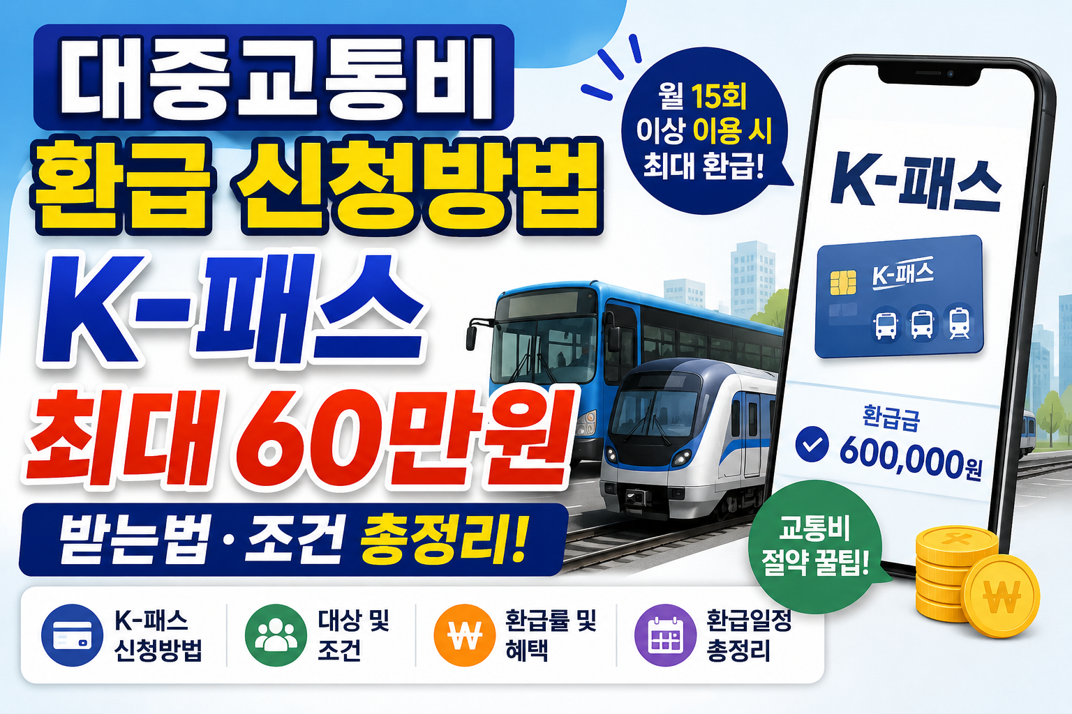 대중교통비 환급 신청방법