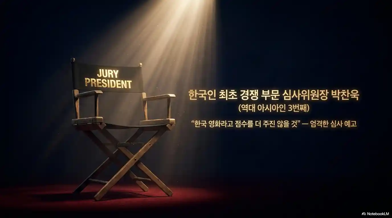 2026 칸 영화제 한국인 최초 심사위원장 박찬욱