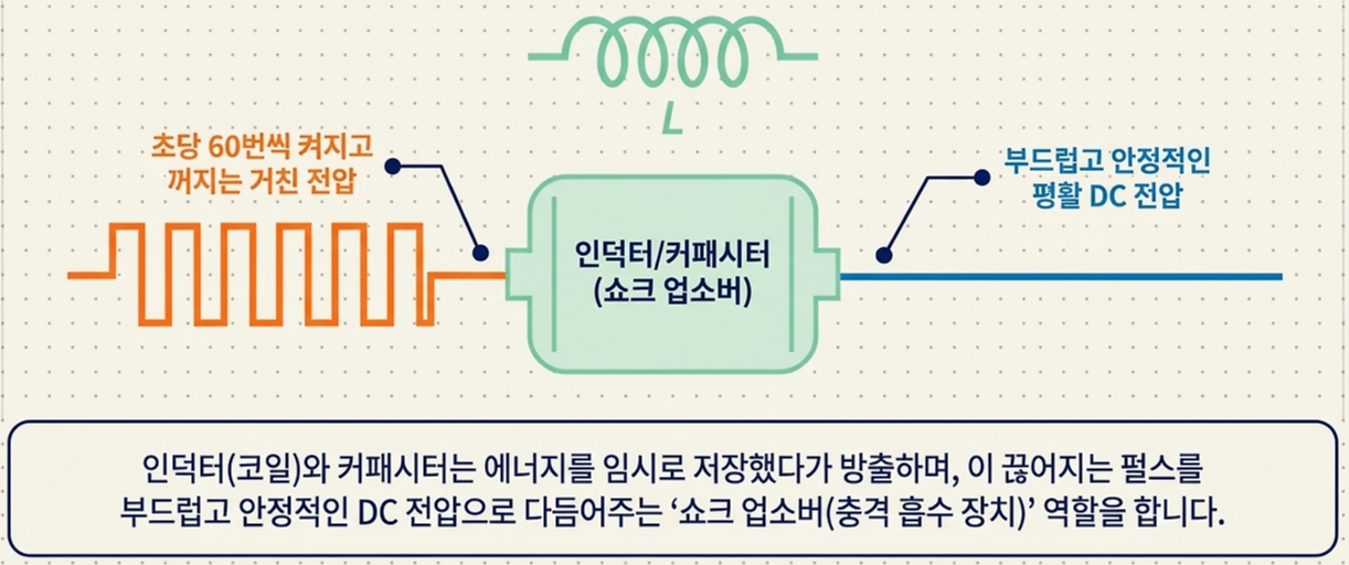 인덕터와 캐패시터의 역할