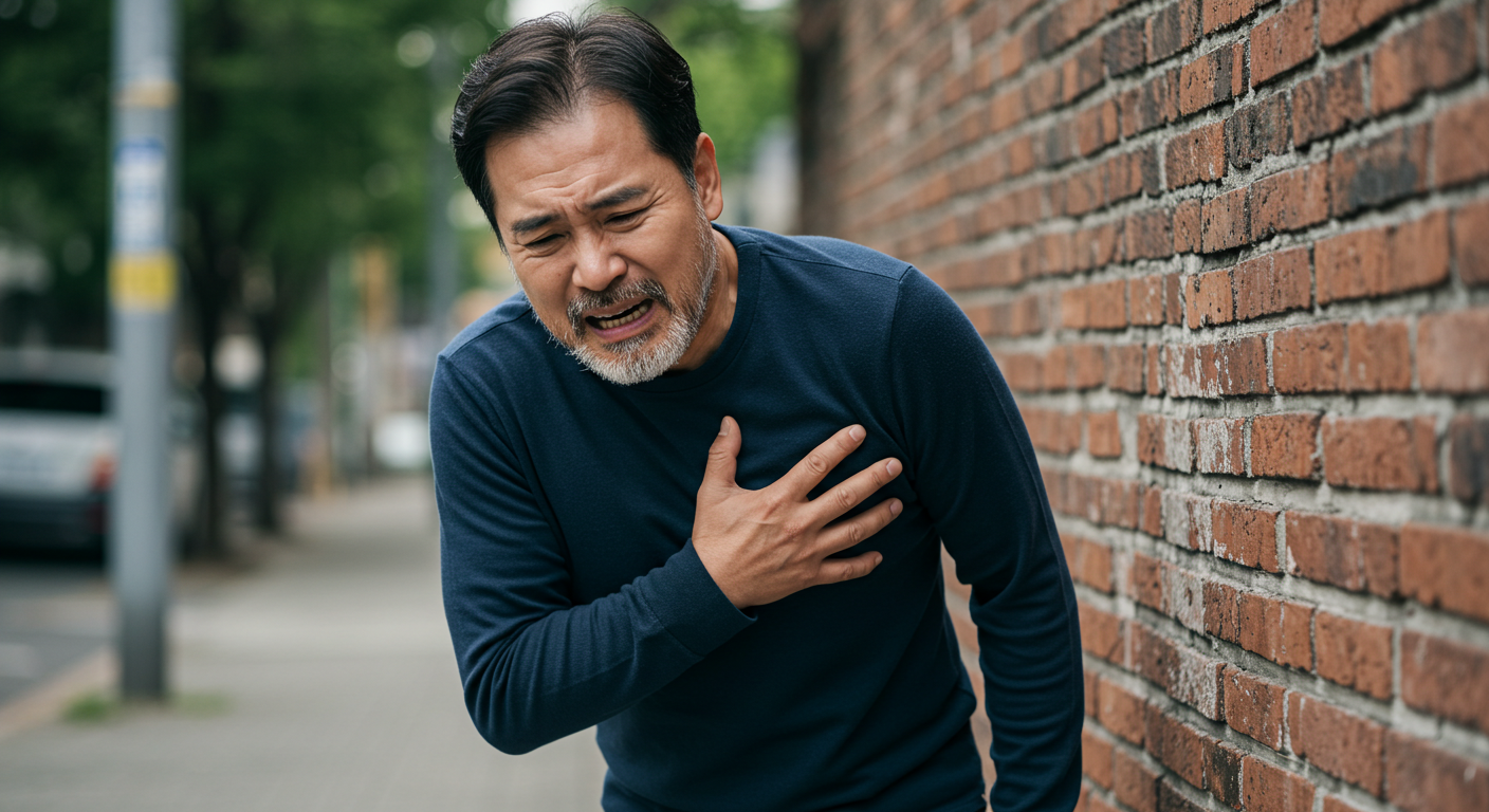 50대 걷다가 협심증 초기 증상으로 고통 호소 2