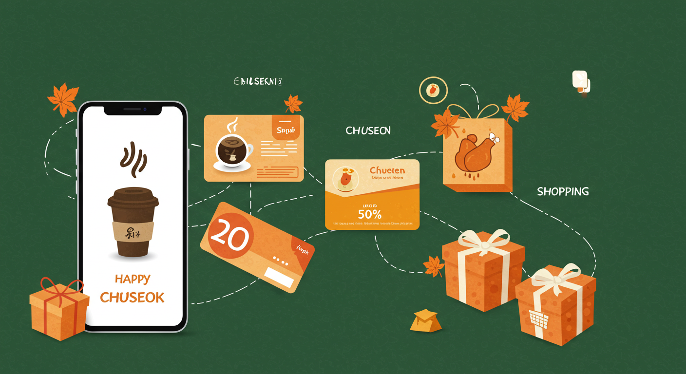 추석 선물은 이제 모바일로! 2025년 명절 트렌드 '기프티콘 경제'
